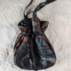 Vintage Patchwork Bucket Tote